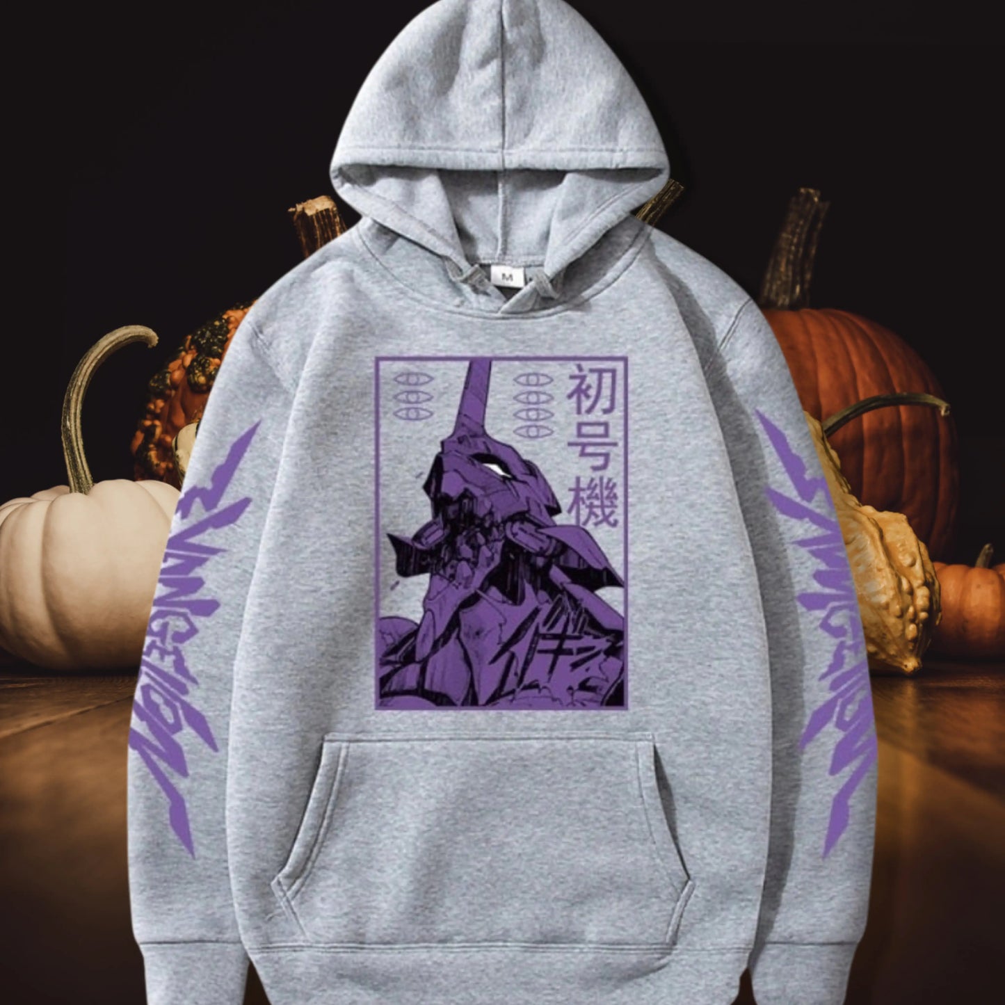 Anime EVA Men's Long Sleeve Hoodies